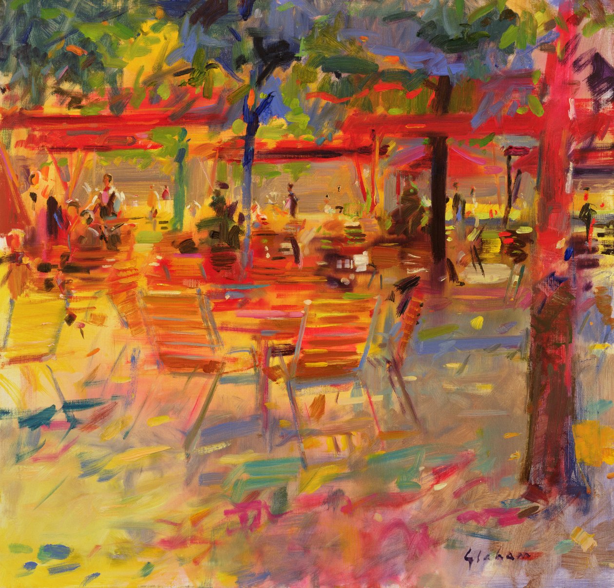 Lunch na tarasie autorstwa Peter Graham (Contemporary)