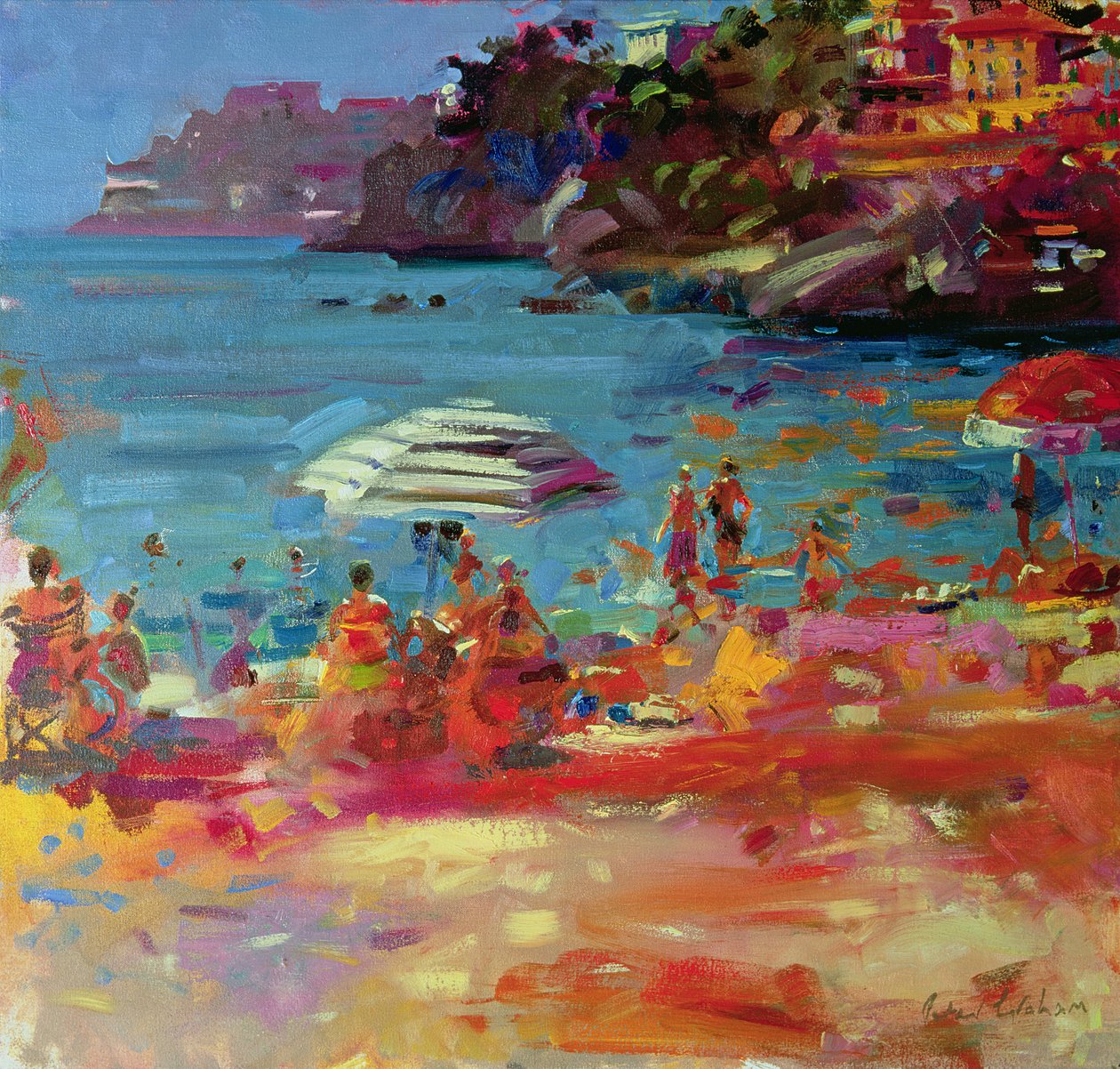 Wybrzeże Monako, 2000 autorstwa Peter Graham (Contemporary)