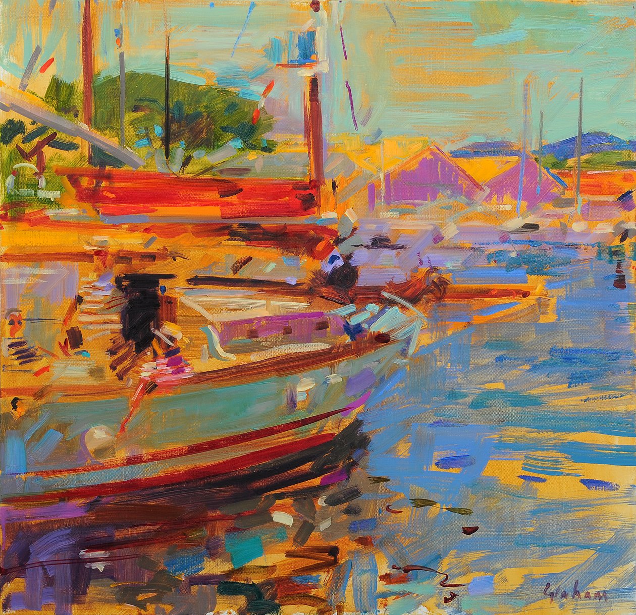 Na pokładzie Saint Tropez autorstwa Peter Graham (Contemporary)