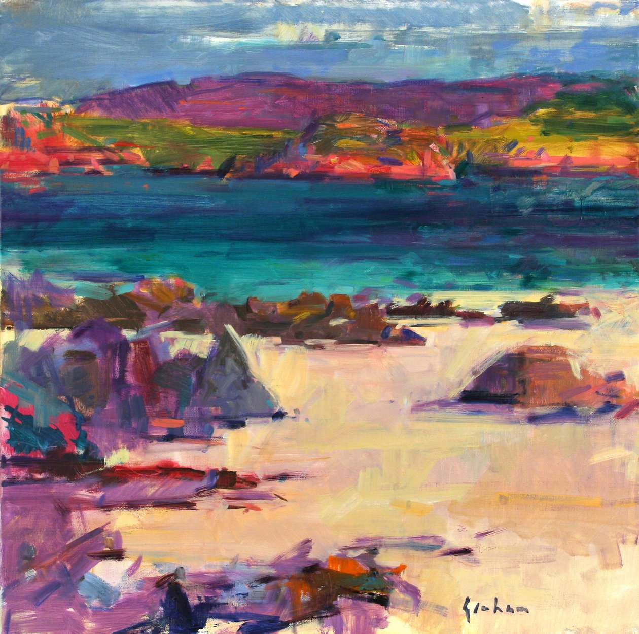 Białe Piaski, Iona, 2011 autorstwa Peter Graham (Contemporary)