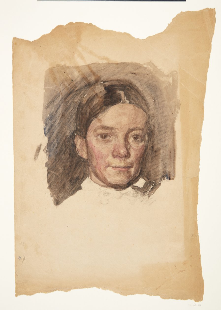 Portret żony artysty Elise autorstwa Peter Hansen
