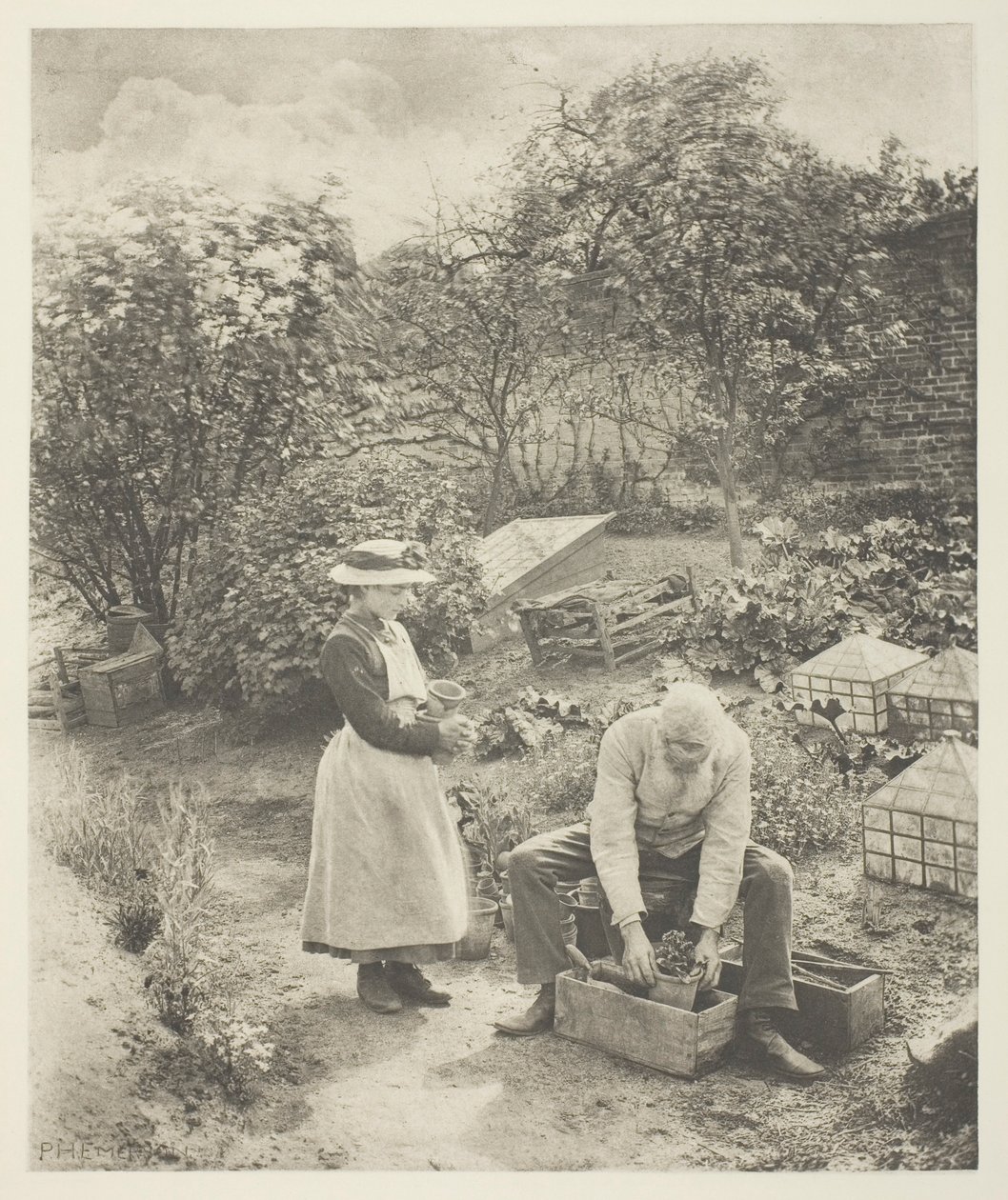 Koniec ogrodu (Suffolk) autorstwa Peter Henry Emerson