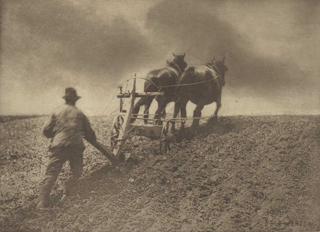 Sztywne pociągnięcie. [Suffolk]. autorstwa Peter Henry Emerson
