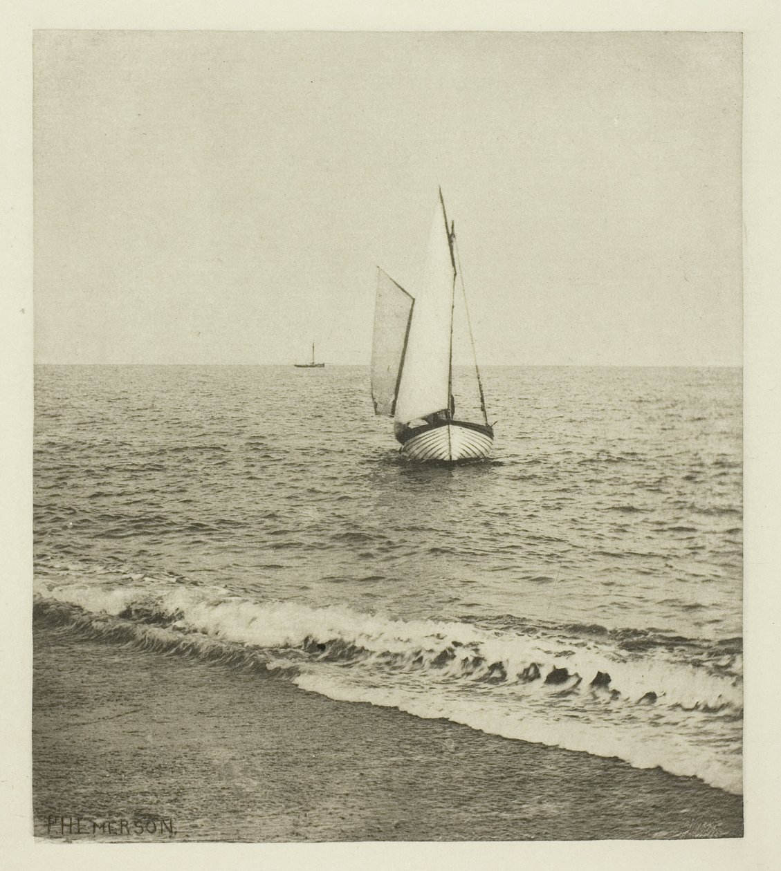 Suffolk Shrimper „Zejście na brzeg” autorstwa Peter Henry Emerson