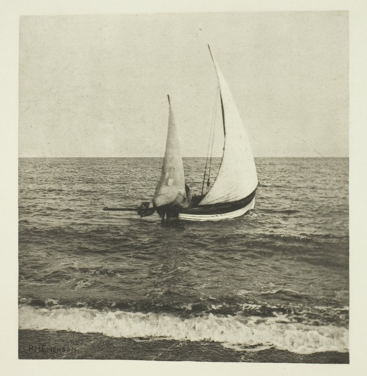 Suffolk Shrimper „Idzie się” autorstwa Peter Henry Emerson