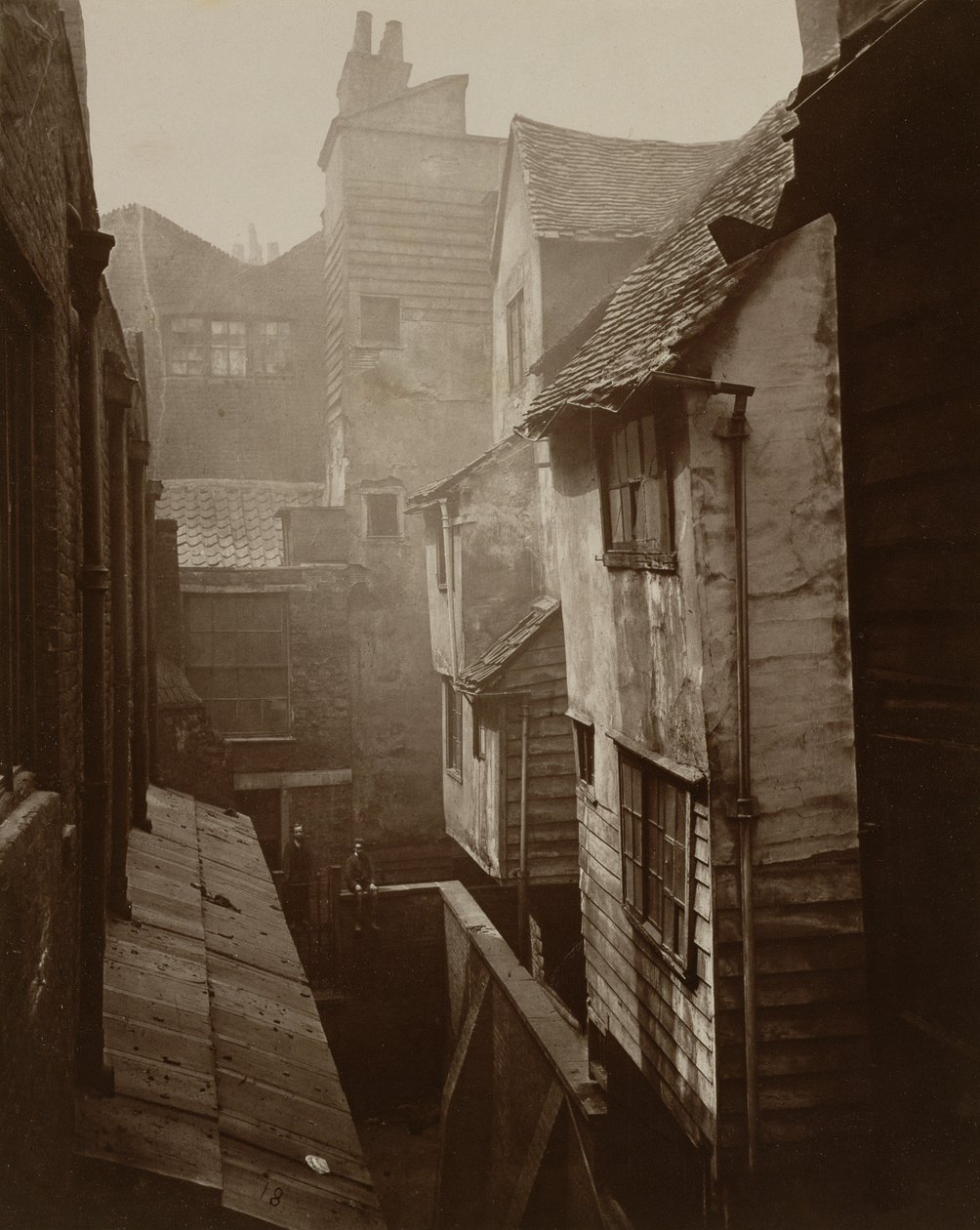 Targi tkanin, Smithfield ok. 1875 r. autorstwa Peter Henry Emerson