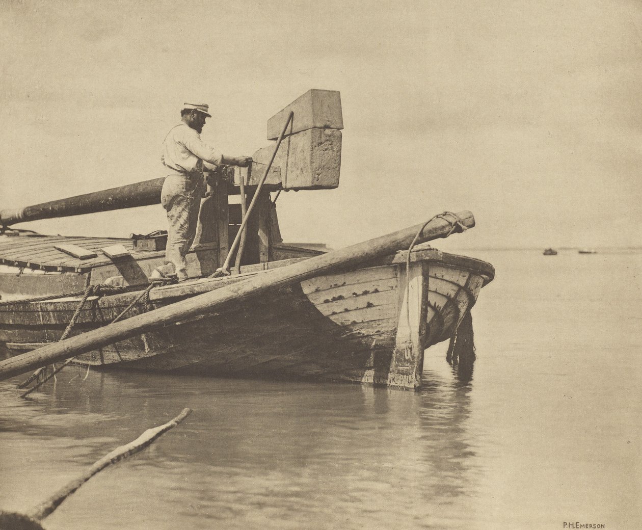 [Mending the Wherry] autorstwa Peter Henry Emerson