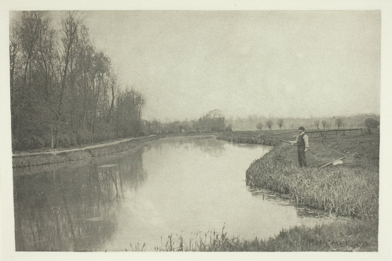 The October Hole, w pobliżu Hoddesdon autorstwa Peter Henry Emerson