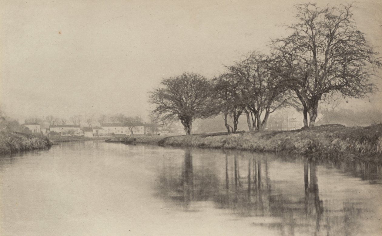 Wioska nad rzeką autorstwa Peter Henry Emerson