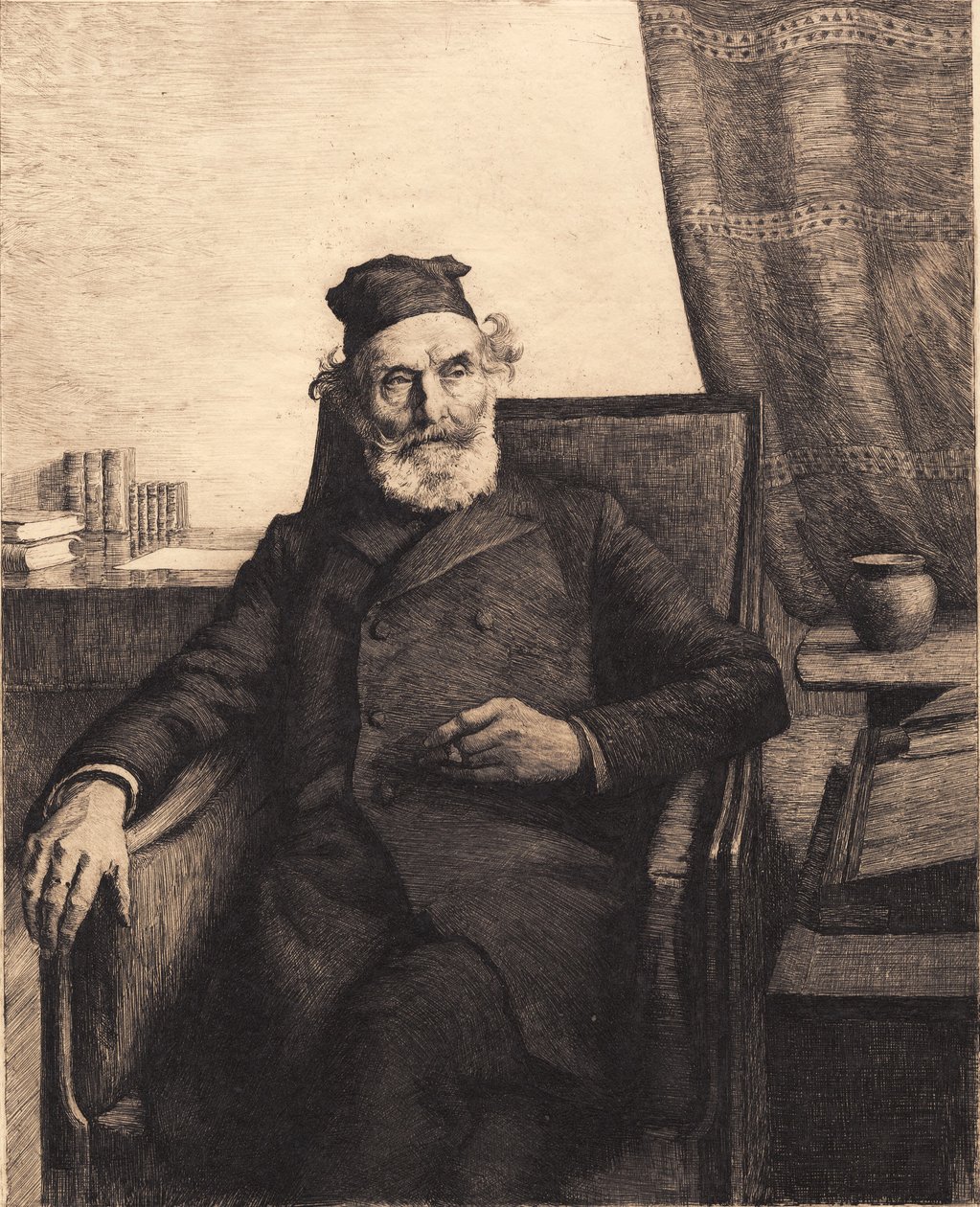 Ojciec artysty, Jens Peter Ilsted autorstwa Peter Vilhelm Ilsted