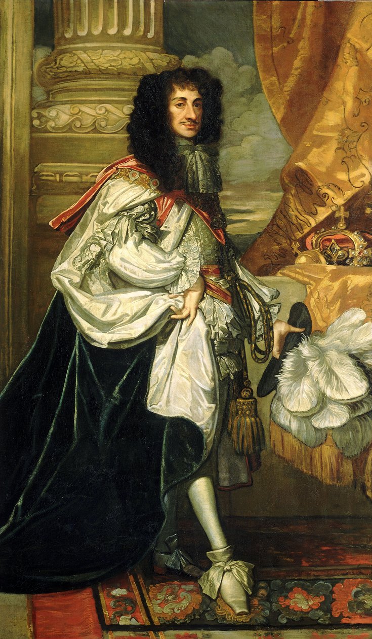 Karol II (1630-1685), ok. 1670 (olej na płótnie) autorstwa Peter Lely