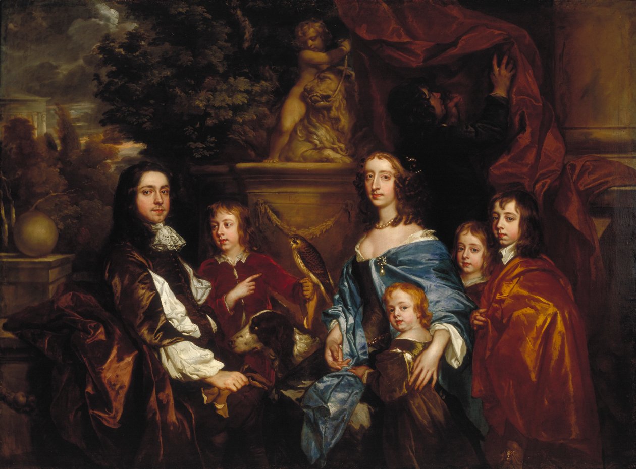 „Sir Edward Hales i jego rodzina”, 1656 autorstwa Peter Lely