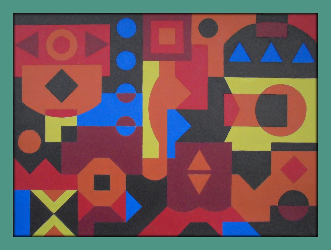 Native AMERICAN, 2017, AKRYL NA PAPIERZE autorstwa Peter McClure