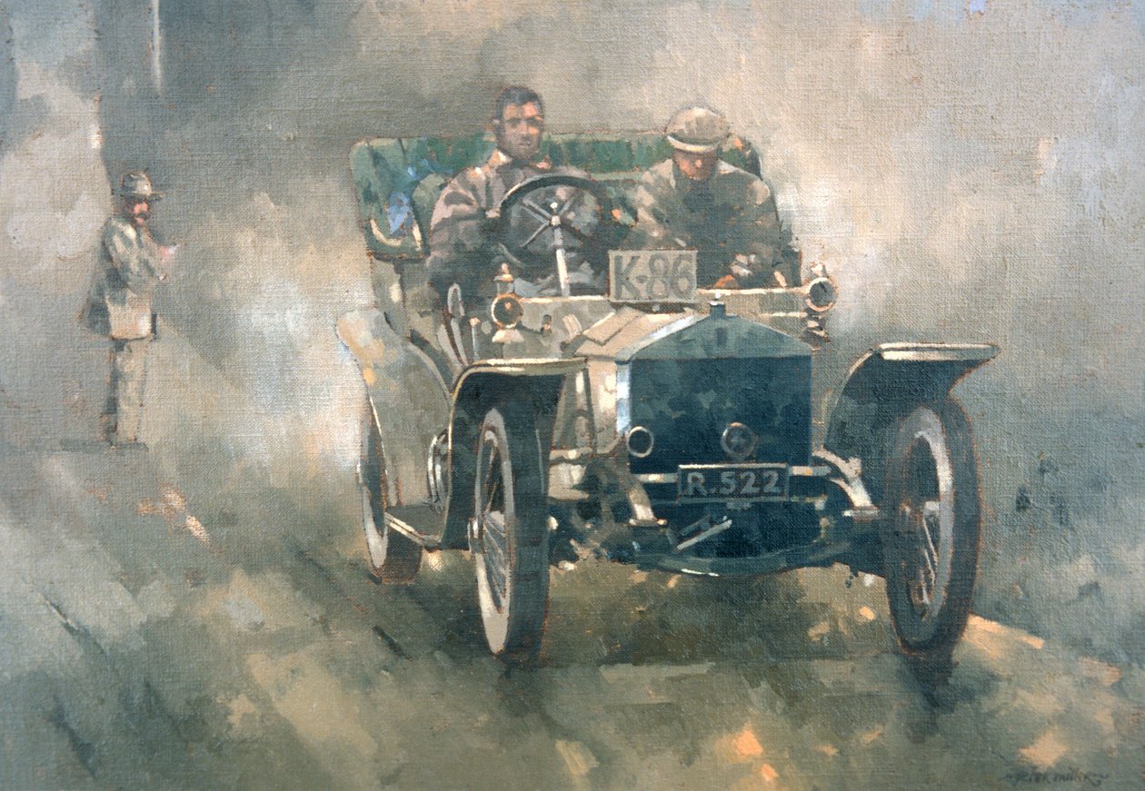 Srebrny Łotr z Erykiem (olej na płótnie) autorstwa Peter Miller