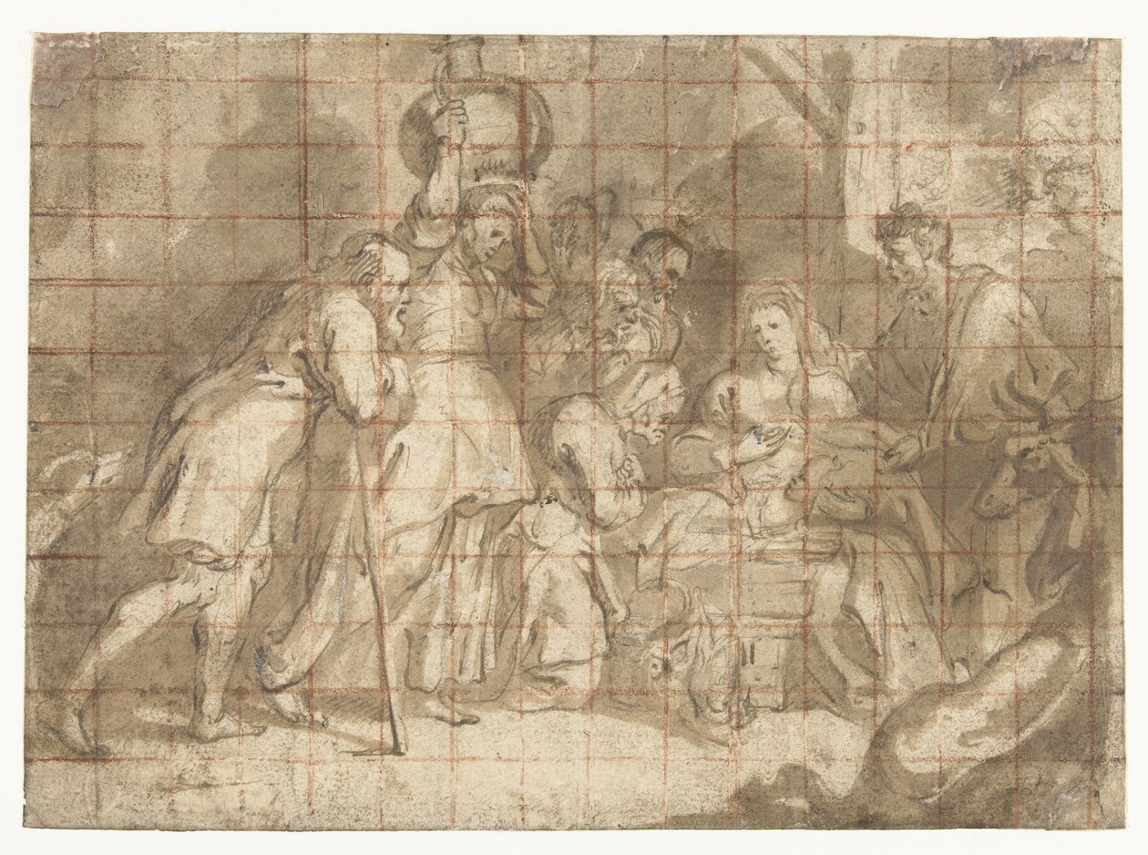 Adoracja pasterzy autorstwa Peter Paul Rubens (school of)