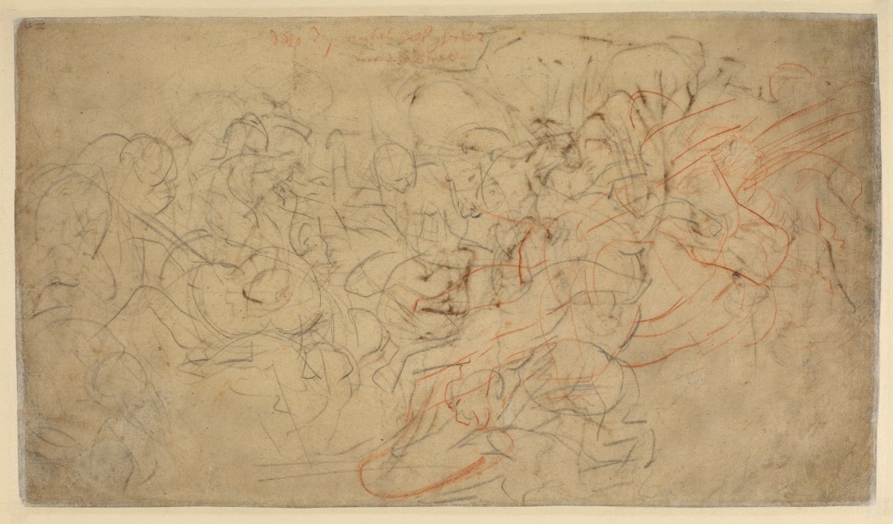 Bitwa jeźdźców (verso) autorstwa Peter Paul Rubens