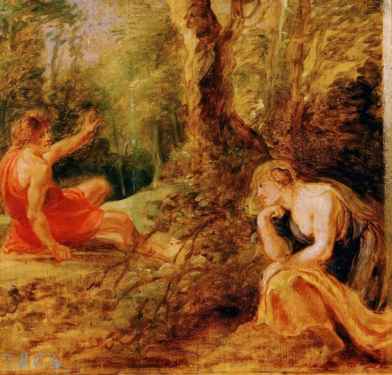 Cephalus i Procris autorstwa Peter Paul Rubens