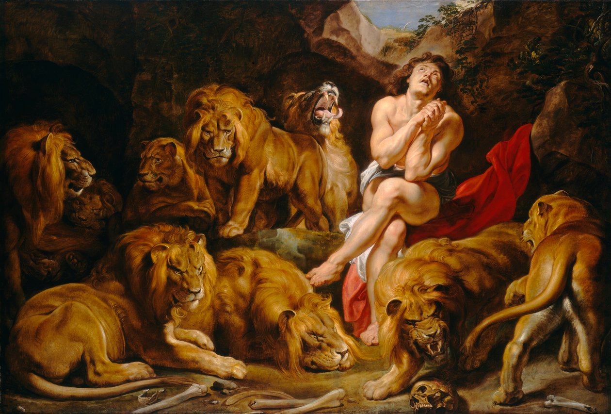 Daniel w jaskini lwów autorstwa Peter Paul Rubens