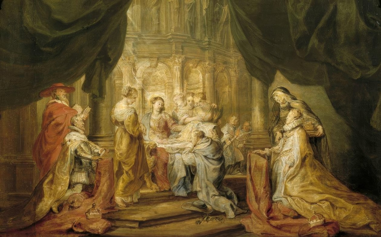 NS. Ildefonso otrzymuje ornat autorstwa Peter Paul Rubens