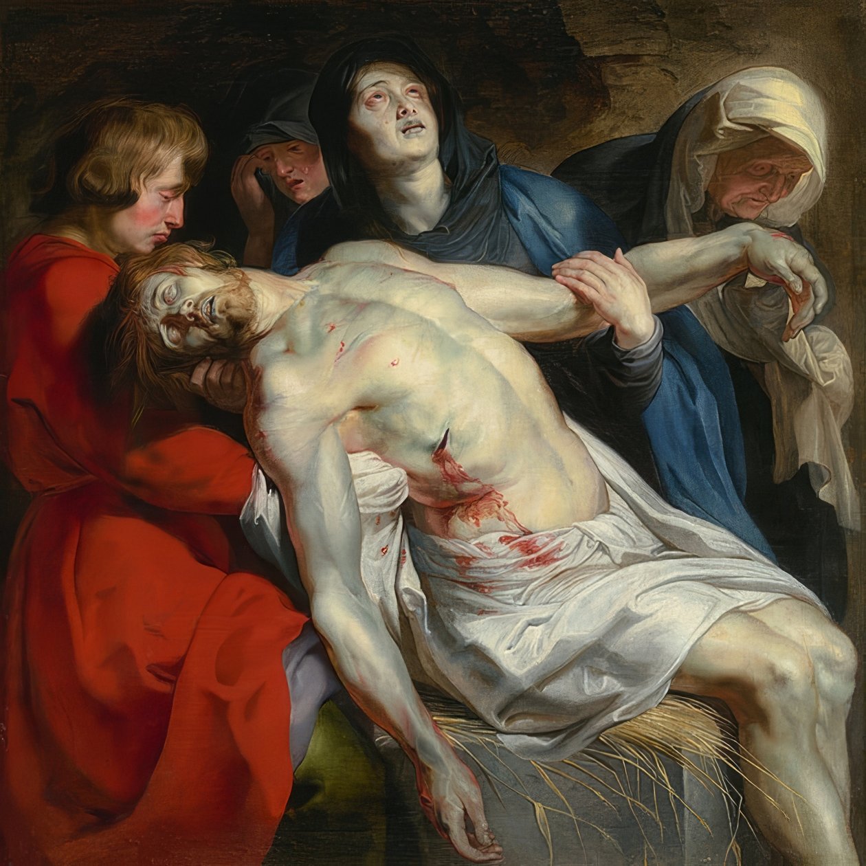 Pogrzeb Chrystusa. około 1612 autorstwa Peter Paul Rubens