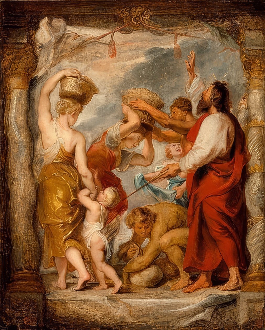 Die Mannalese. Um 1626-27 autorstwa Peter Paul Rubens