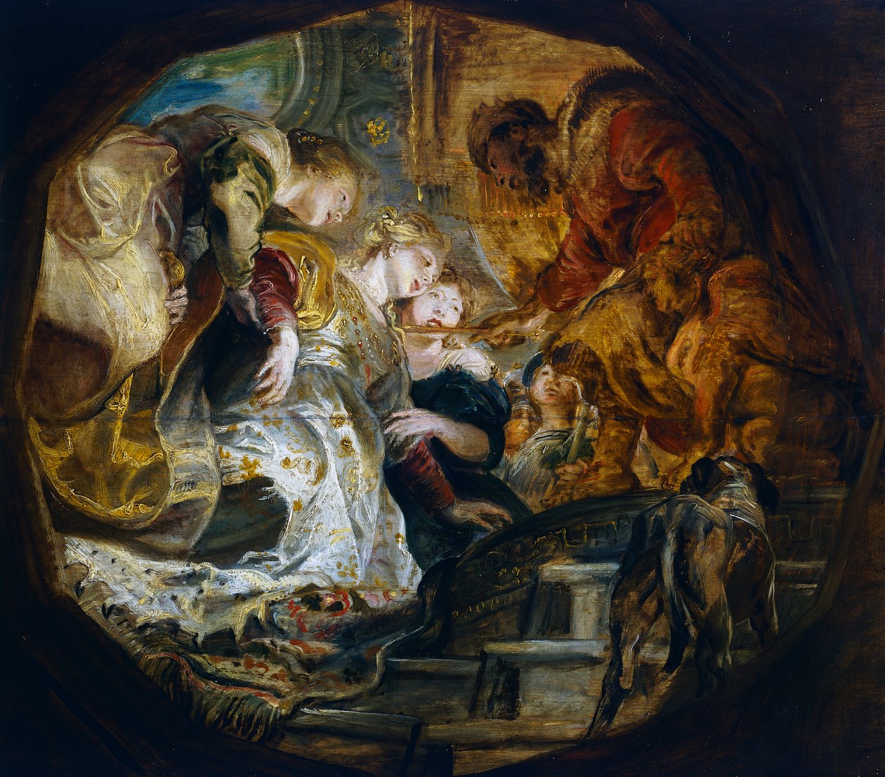 Estera przed Aswerusem autorstwa Peter Paul Rubens