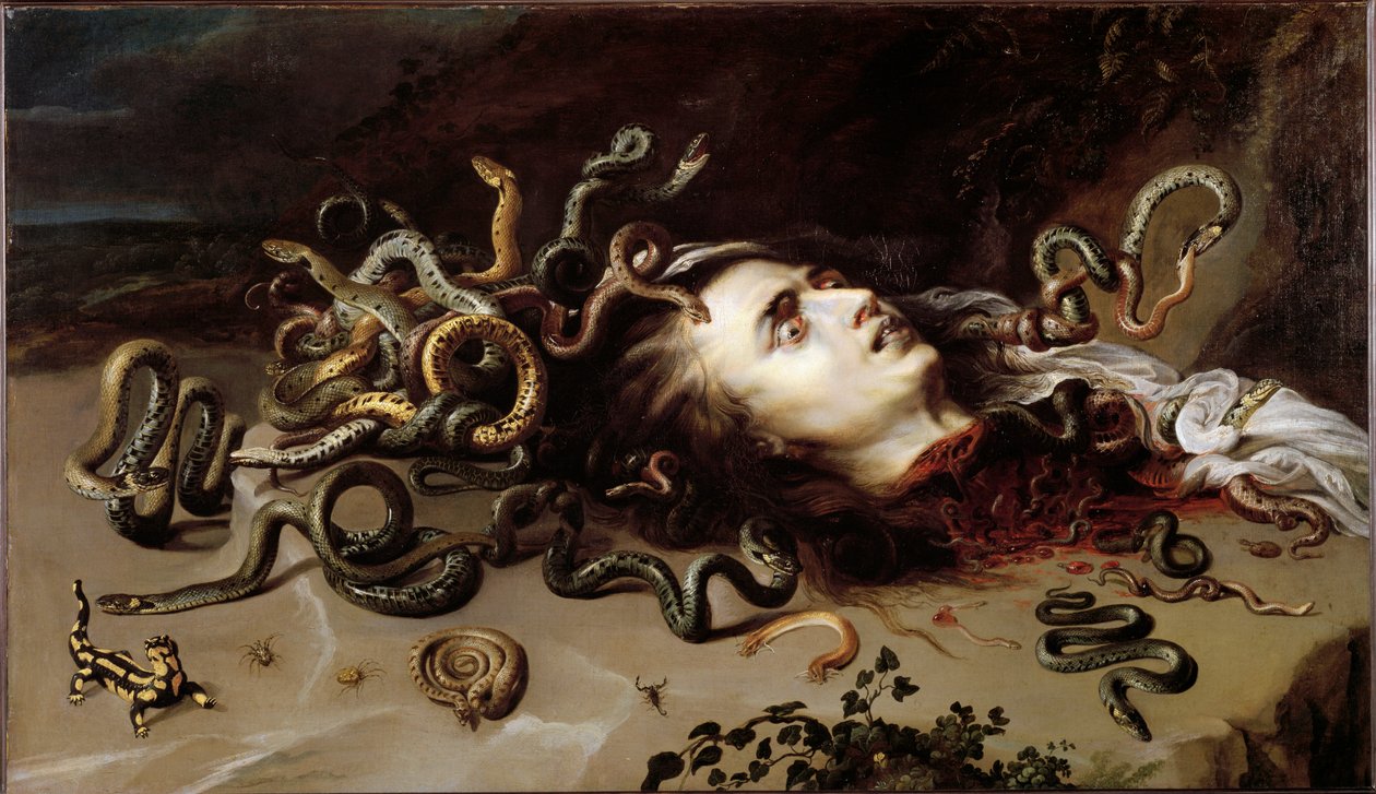 Głowa Meduzy, 1618 autorstwa Peter Paul Rubens