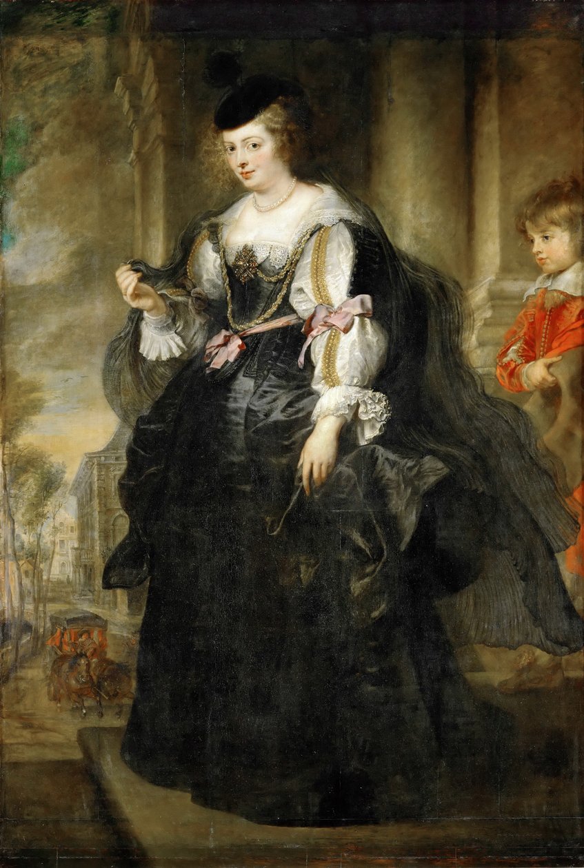 Hélène Fourment z karetą autorstwa Peter Paul Rubens