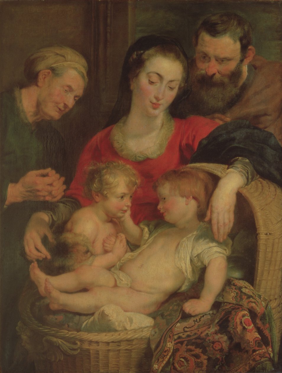 Święta Rodzina Kosza (panel) autorstwa Peter Paul Rubens