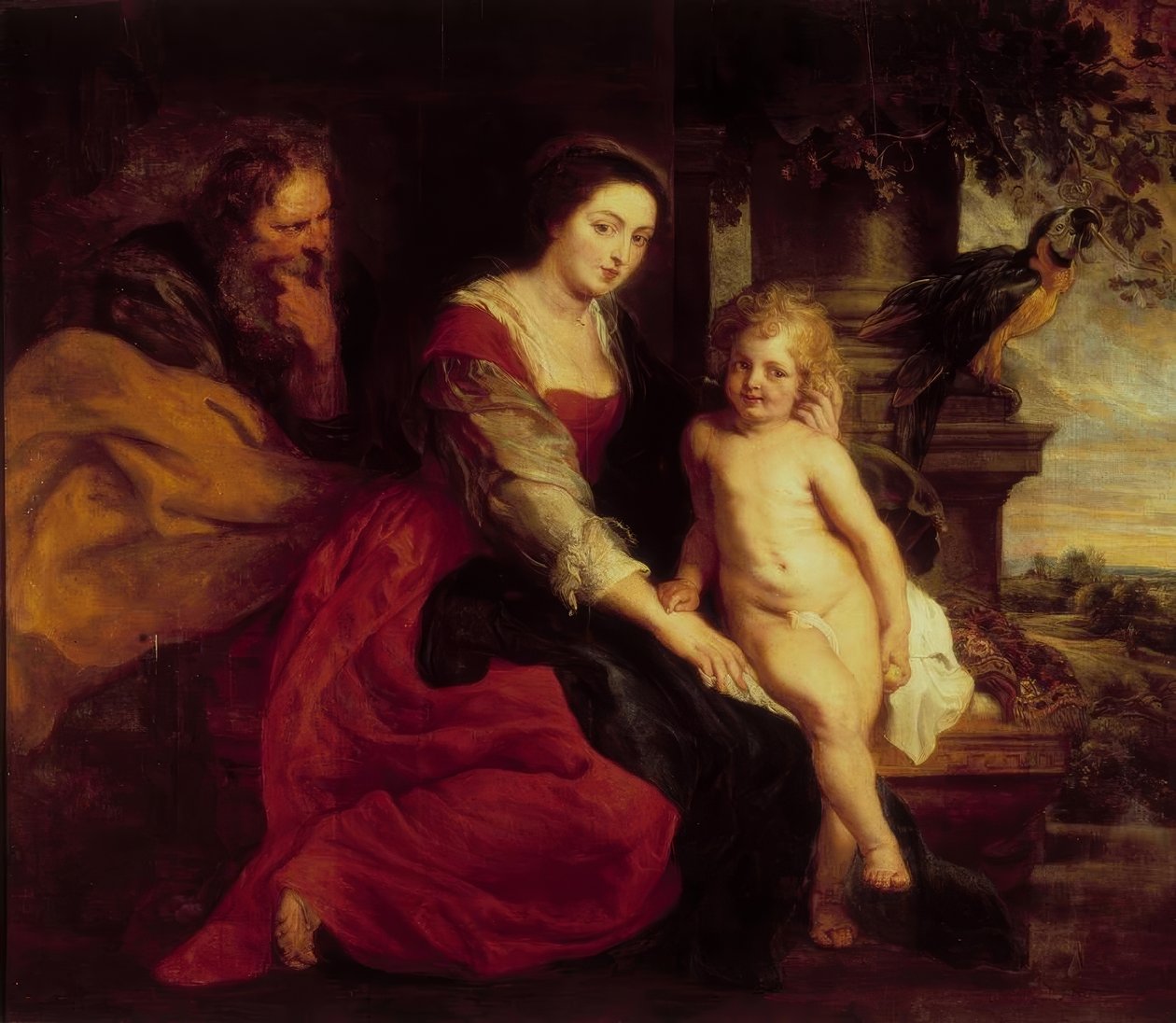 Madonna z papugą autorstwa Peter Paul Rubens