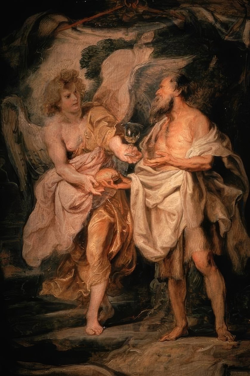P.P. Rubens, Eliasz i Anioł autorstwa Peter Paul Rubens