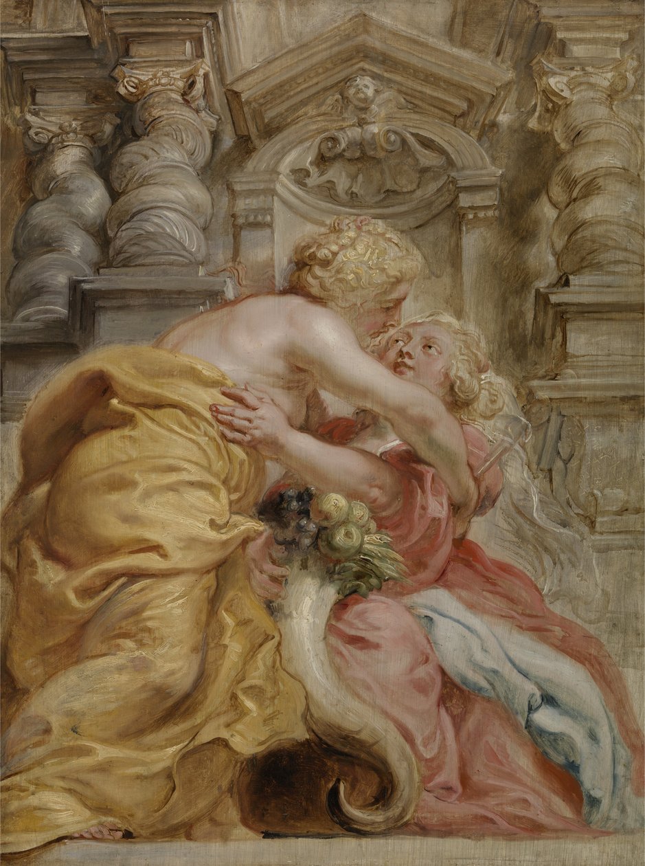 Obejmujący wiele pokoju autorstwa Peter Paul Rubens