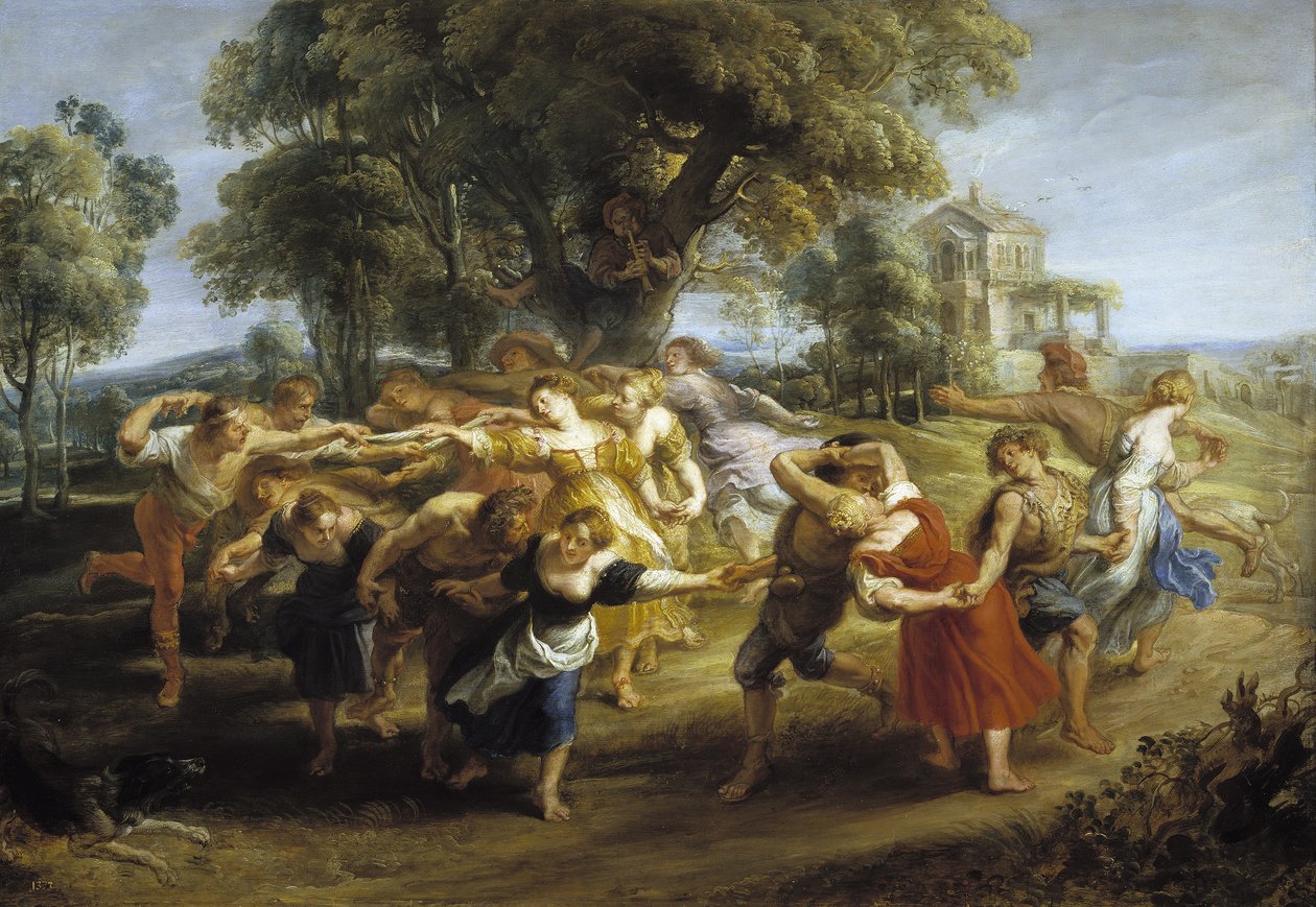 Taniec chłopski, 1630-1635 autorstwa Peter Paul Rubens