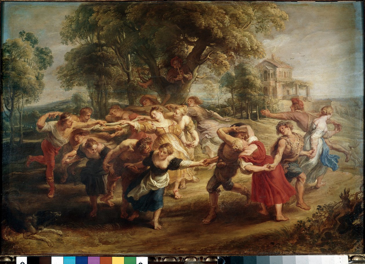 Taniec chłopski (olej na płótnie) autorstwa Peter Paul Rubens