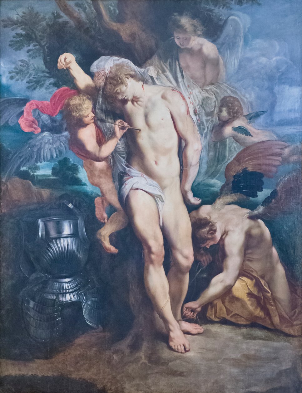 Święty Sebastian uzdrowiony przez anioły autorstwa Peter Paul Rubens
