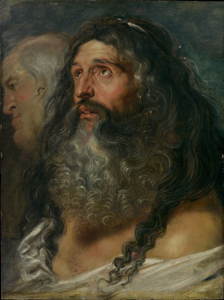 Studium dwóch głów, ok.1609 autorstwa Peter Paul Rubens