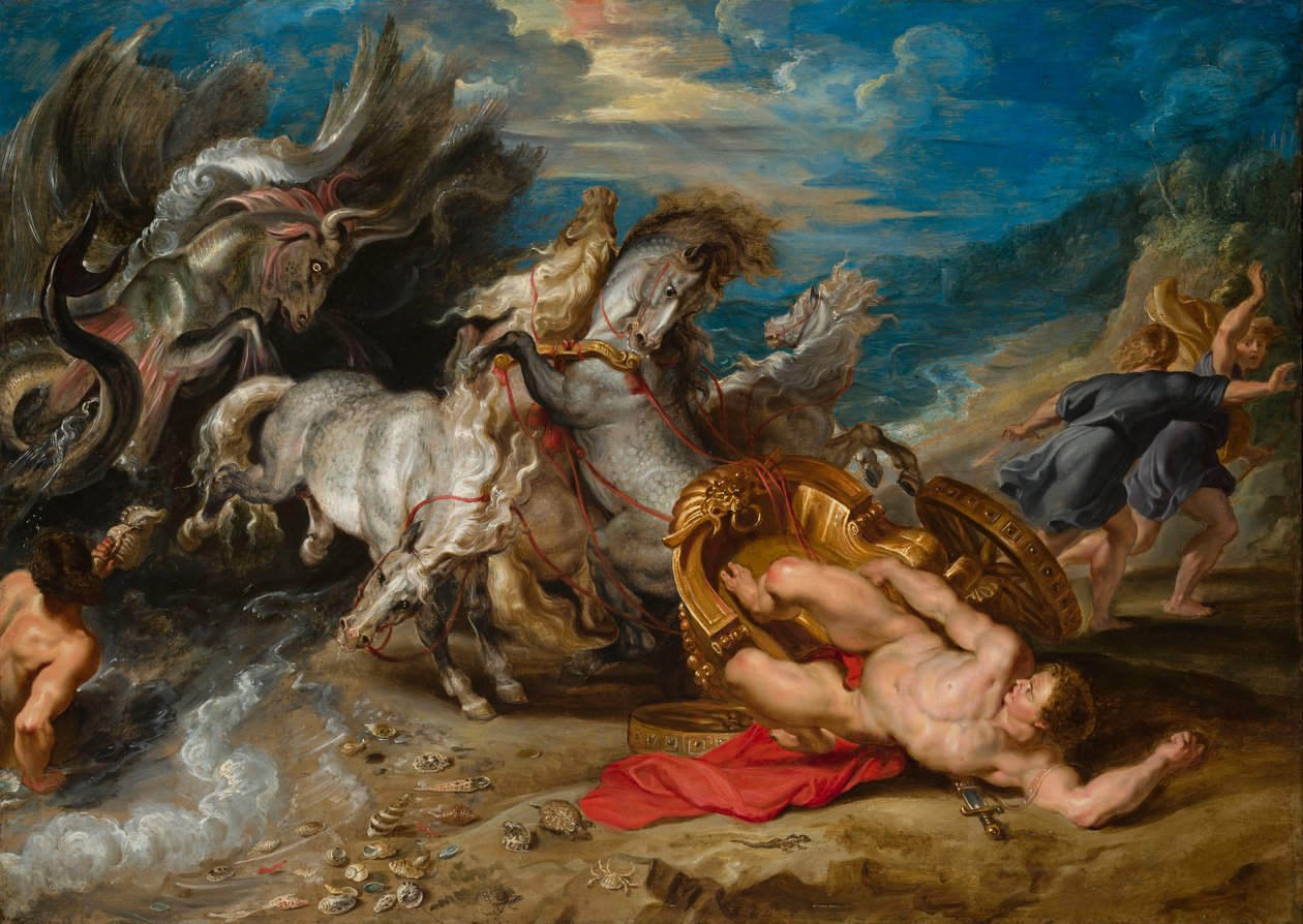 Śmierć Hipolita, ok. 1611-13 autorstwa Peter Paul Rubens