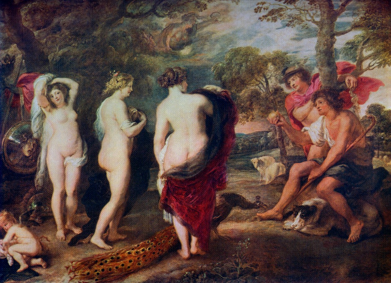 Wyrok Paryski, c1635-1638, 1912. autorstwa Peter Paul Rubens