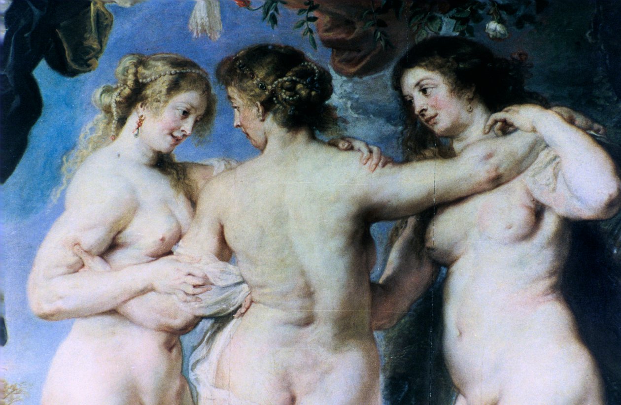 Trzy Gracje, detal, c1636-1638 autorstwa Peter Paul Rubens