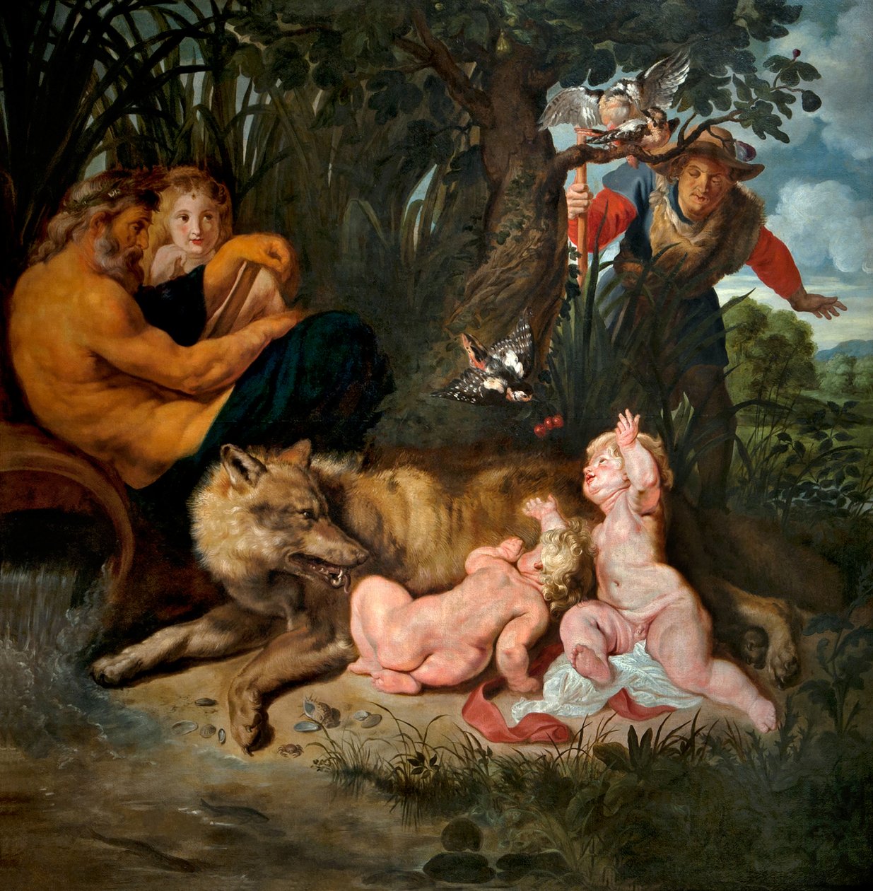 Волчица кормит Ромула и Ремусполиша грудью. autorstwa Peter Paul Rubens