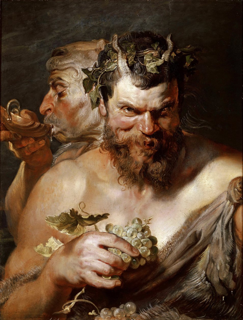 Dwóch satyrów 1617-1618. autorstwa Peter Paul Rubens