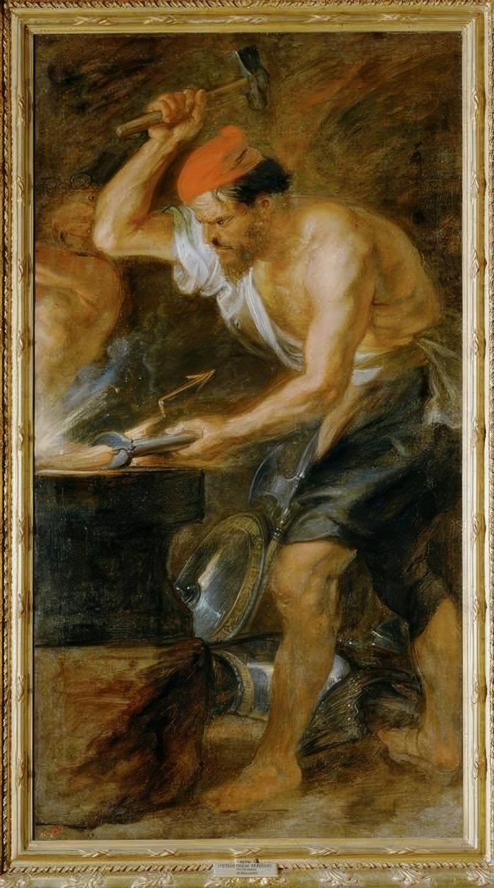 Wulkan wykuwa błyskawice Jowisza autorstwa Peter Paul Rubens