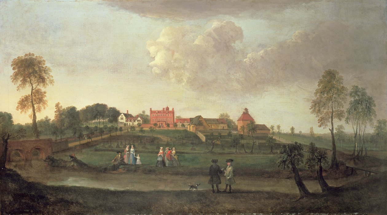 Little Haugh Hall, Suffolk autorstwa Peter Tillemans