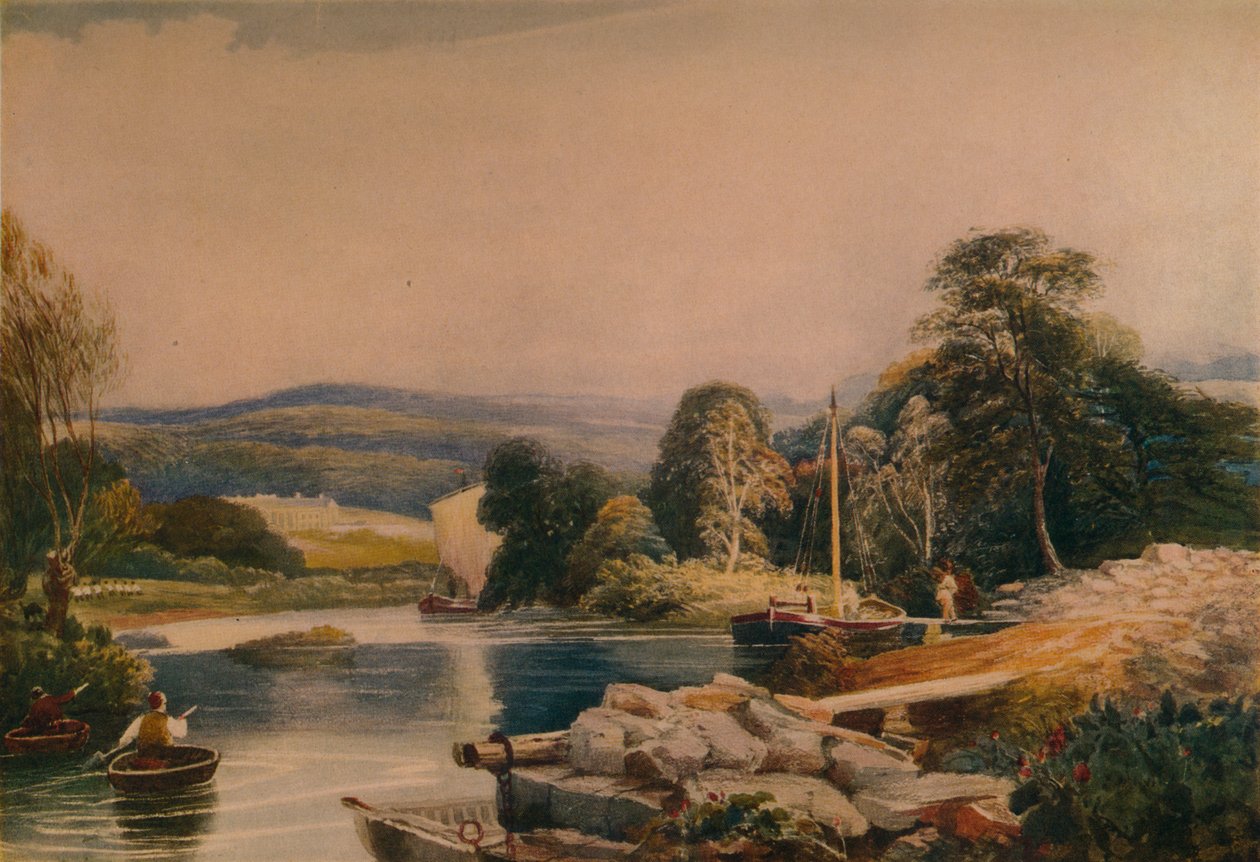 Na Teify, Cardiganshire, XIX wiek, 1935 autorstwa Peter de Wint