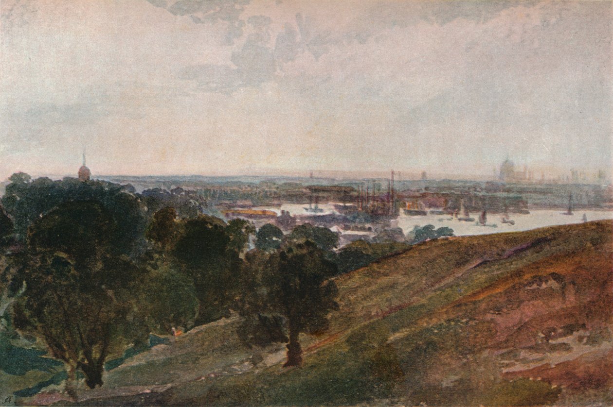 Tamiza z Greenwich Hill, ok. 1820 r. autorstwa Peter de Wint