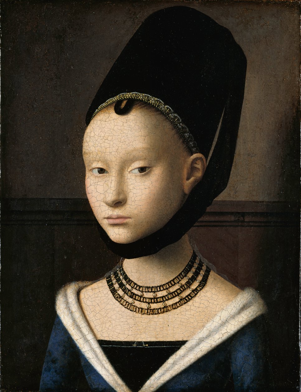 Portret młodej kobiety autorstwa Petrus Christus