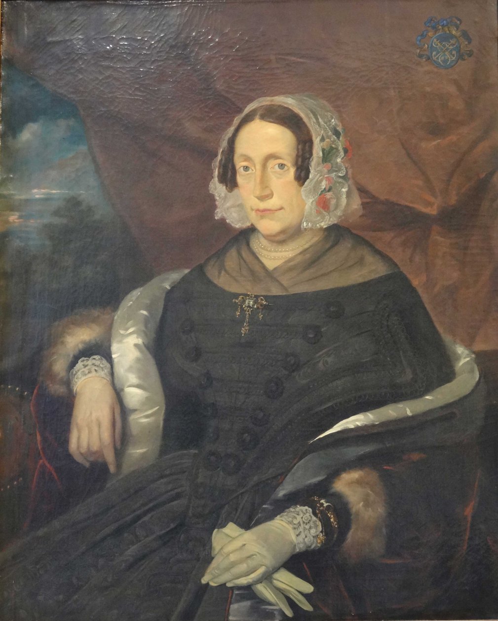 Antonia Maria Imans (1798-1865) żona Nicolaasa IJzendoorna (1793-1867) autorstwa Petrus Theodorus van Wijngaerdt
