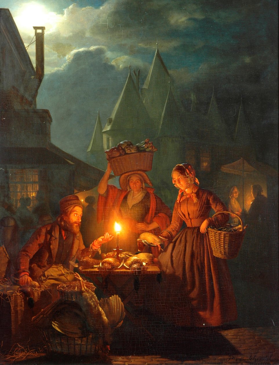 Rynek Żydowski, 1852 autorstwa Petrus van Schendel