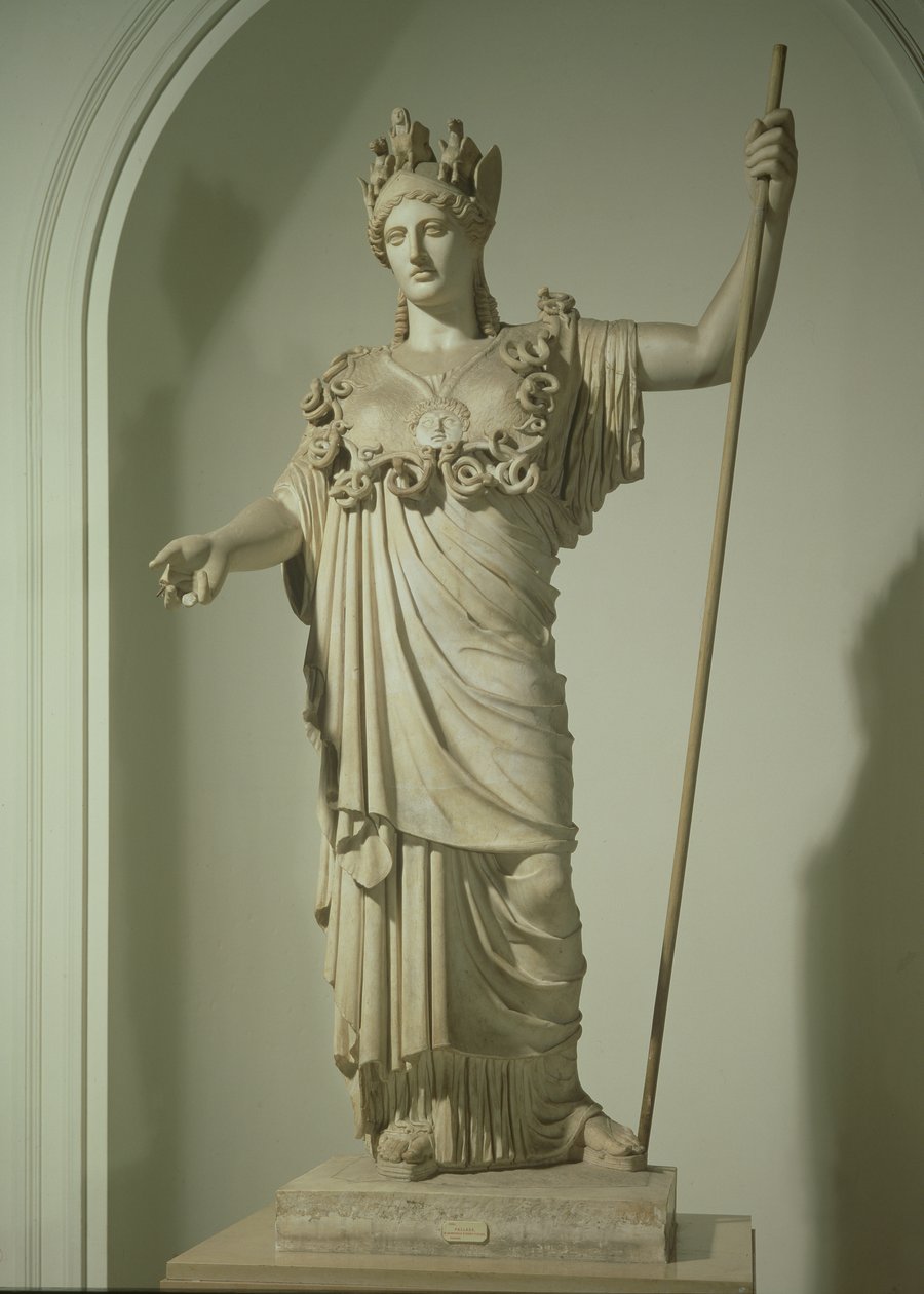 Rzymska replika Ateny Farnese (marmur) autorstwa Phidias