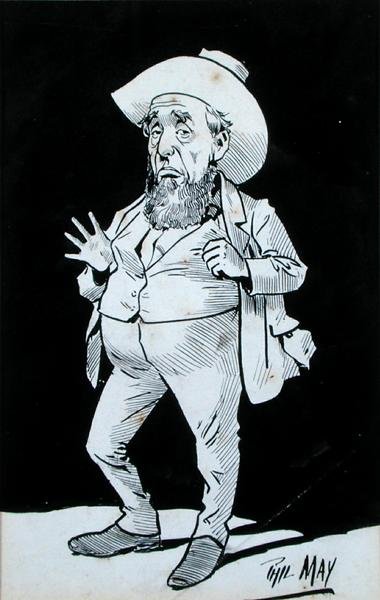 Kowboj (atrament na papierze) autorstwa Phil May